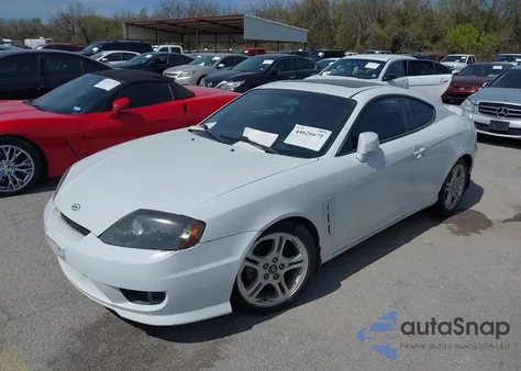 2006 Hyundai Tiburon Gt/Gt Limited/Se z USA, uszkodzony, nr VIN KMHHN65F16U202248